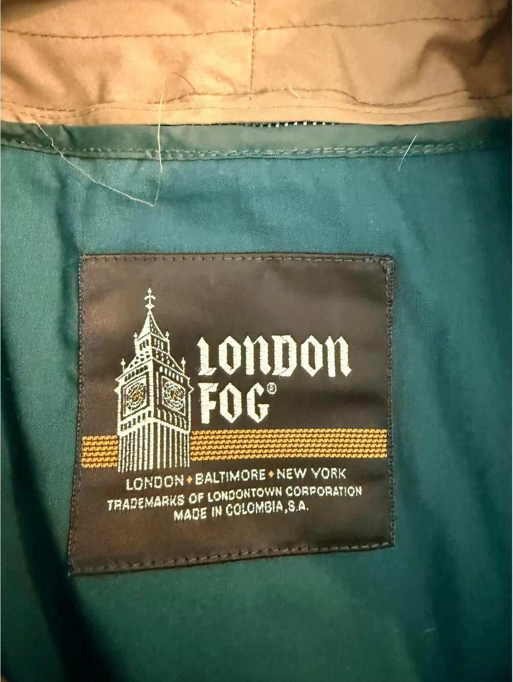 London Fog Men's Brown Jacket Size Large Regular